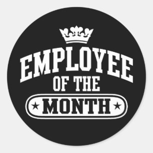 Employee Of The Month Classic Round Sticker