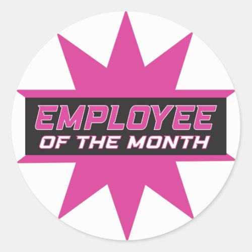 Employee of the Month Classic Round Sticker