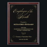 Employee Of The Month Company Logo Gold Custom Award Plaque<br><div class="desc">Employee Of The Month Company Logo Gold Custom Awards Plaque for your employees at your company. Replace with your information or word and the logo or symbol. Great to use for Awards ceremonies, events or just to thank someone for their service.</div>