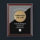 Employee of the Month company logo gold seal award<br><div class="desc">Celebrate your team's achievements with this Employee of the Month Company Logo Gold Seal Framed Award Plaque. Featuring a distinguished gold seal and space for your company logo, this elegant plaque is the perfect way to recognize outstanding employees. The framed design offers a professional and polished look, making it an...</div>