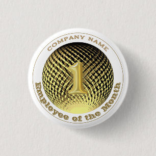 Employee of the Month Company round  Button