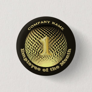 Employee of the Month Company round Button