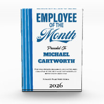 Employee of the Month Custom Business Recognition