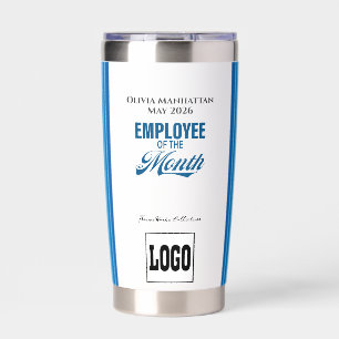 Employee of the Month Custom Business Recognition Insulated Tumbler
