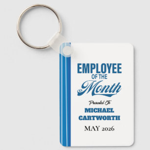 Employee of the Month Custom Business Recognition Keychain