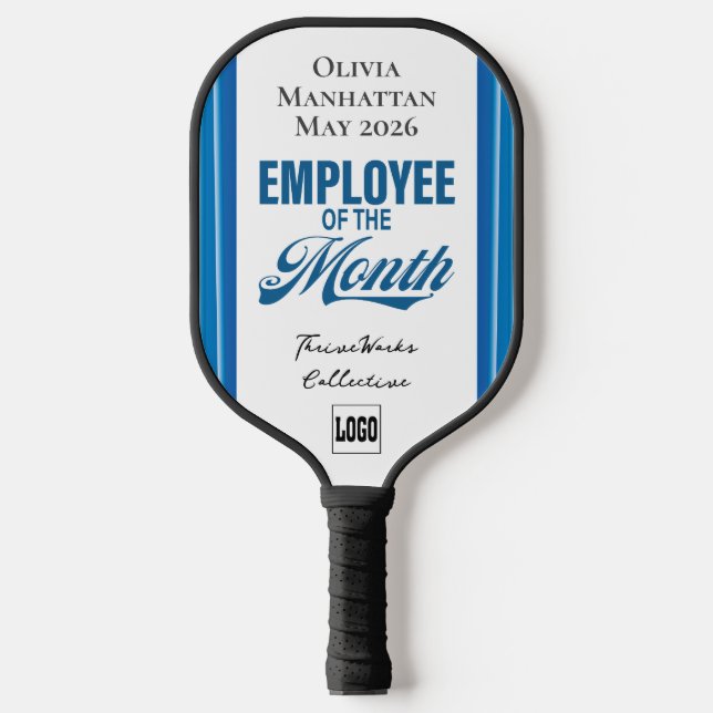 Employee of the Month Custom Business Recognition Pickleball Paddle (Front)