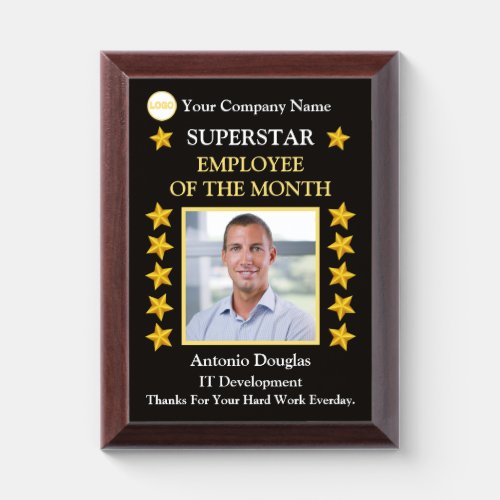 Employee of the Month custom Photo Golde Superstar