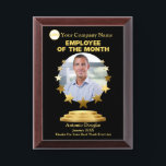 Employee of the Month custom Photo | Golden stars  Award Plaque<br><div class="desc">Star Employee of the Month Award Plaque | Employees Recognition | Employee Appreciation Poster</div>