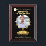 Employee of the Month custom Photo | Golden stars  Award Plaque<br><div class="desc">Star Employee of the Month Award Plaque | Employees Recognition | Employee Appreciation Poster</div>
