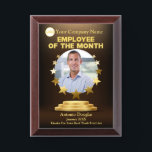 Employee of the Month custom Photo | Golden stars Award Plaque<br><div class="desc">Star Employee of the Month Award Plaque | Employees Recognition | Employee Appreciation Poster</div>