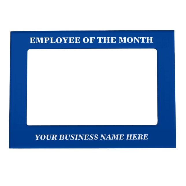 Employee of the month custom picture frame magnet (Front)