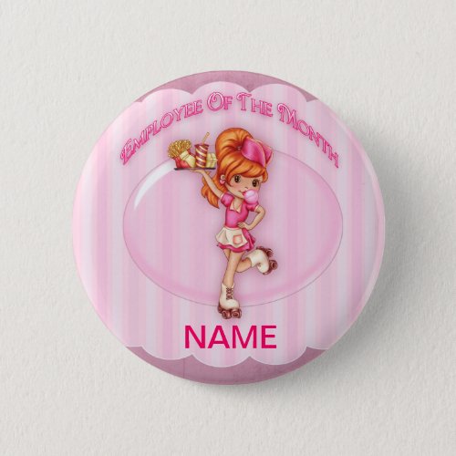 employee of the month customizable pin badge