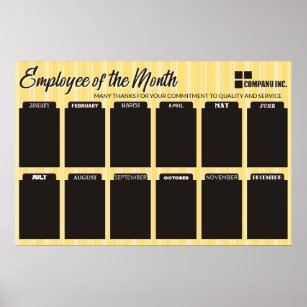 employee of the month display for 4x6 photos poster