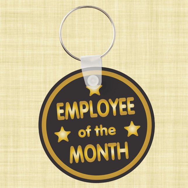 Employee of the Month Gold Keychain (Creator Uploaded)