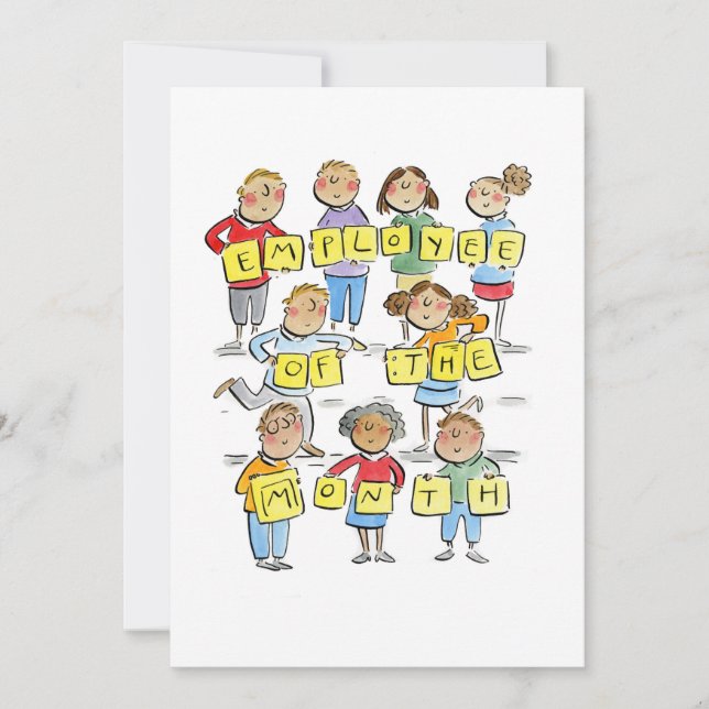 Employee of the Month Invitation (Front)