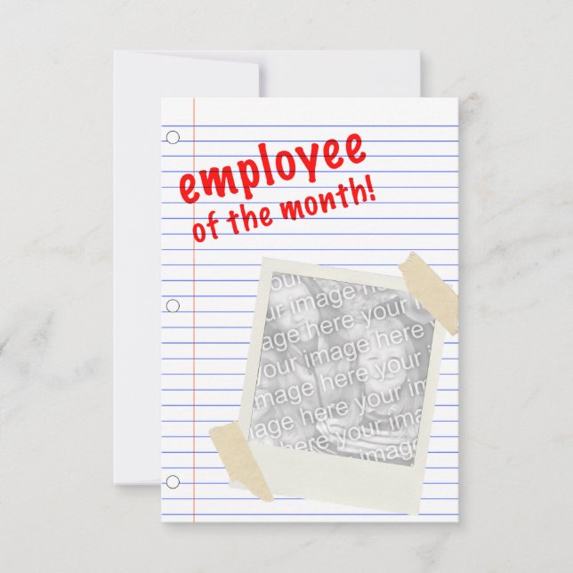 employee of the month invitation (Front)