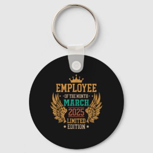 Employee Of The Month March 2025 Vintage Keychain