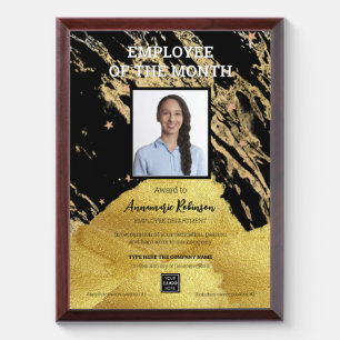 Employee of the month Modern Award Plaque