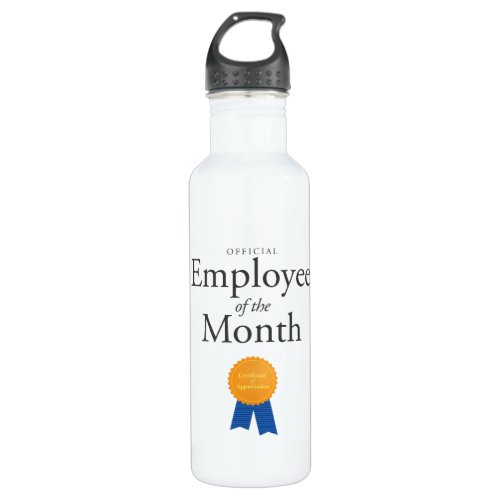 Employee of the Month on Water Bottle