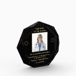 Employee Of The Month Photo Logo Gold Personalize Acrylic Award<br><div class="desc">Employee Of The Month Photo Logo Gold Personalize Acrylic Award for your employees at your company,  hospital or organization. Replace with your information or words,  logo or symbol and photograph. Great to use for Award ceremonies or just to thank someone for their service.</div>