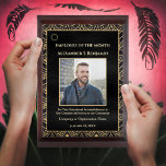 Employee Of The Month Photo Logo Gold Personalize  Award Plaque at Zazzle
