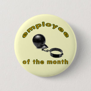 employee of the month pinback button