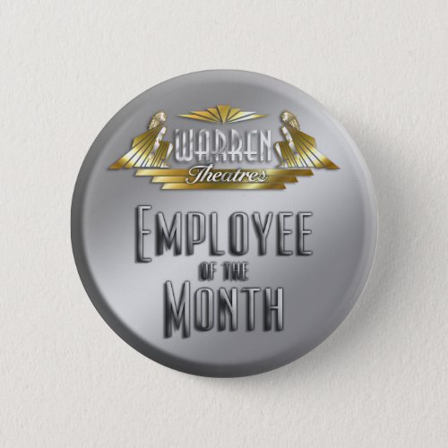 Employee of the Month Pinback Button