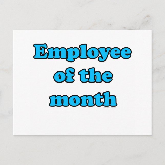 employee of the month postcard (Front)