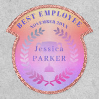 Employee of the month recognition award badge