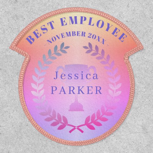 Employee of the month recognition award badge