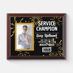 Employee of the month recognition photo award plaq plaque