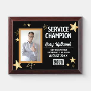 Employee of the month recognition photo award plaq plaque