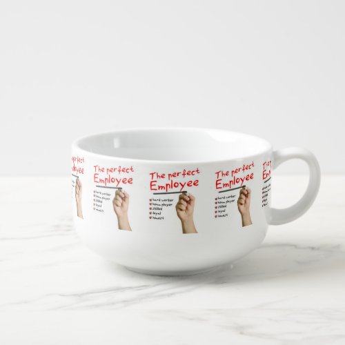 EMPLOYEE OF THE MONTH SOUP BOWL  COFFEE MUG