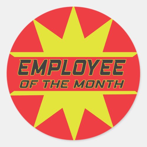 Employee of the Month Sticker