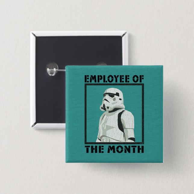 Employee of the Month - Stormtrooper Button (Front & Back)