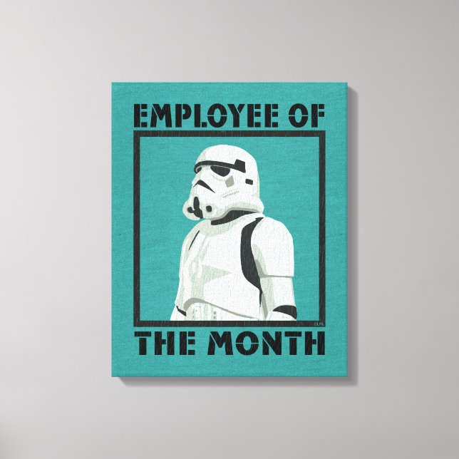 Employee of the Month - Stormtrooper Canvas Print (Front)
