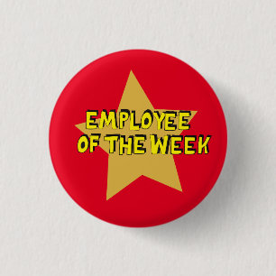 Employee of the week pin badge