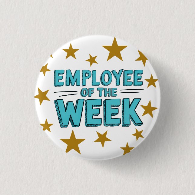 Employee of the week pin badge (Front)