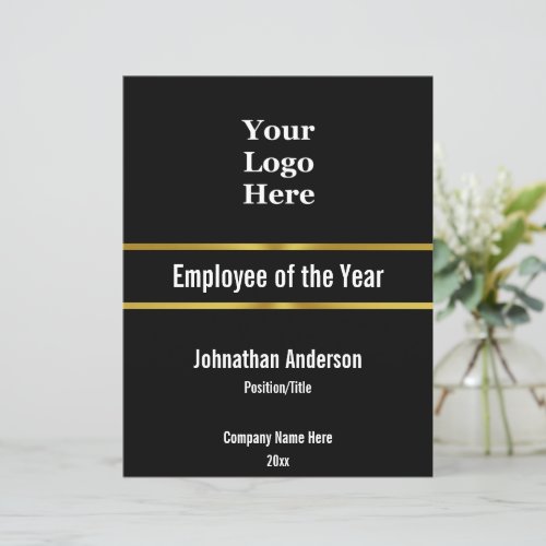 Employee of the Year and Your Logo Here Template