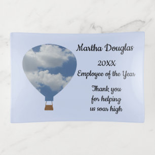 Employee of the Year Appreciation Recognition Trinket Tray