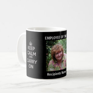 Employee of the Year Award Design by Janz Black Coffee Mug