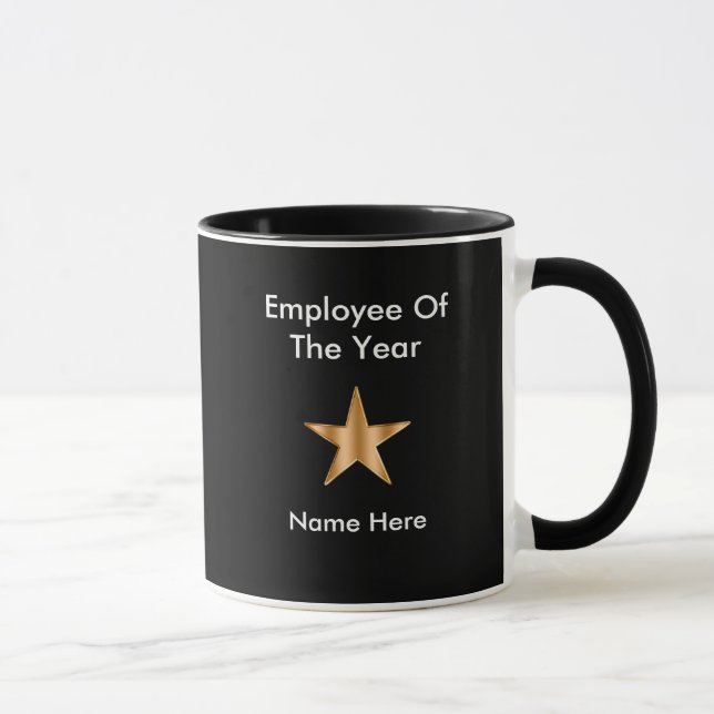 Employee Of The Year Award Mug (Right)