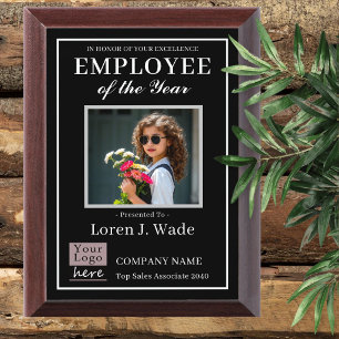 Employee of the Year Award Photo Plaque