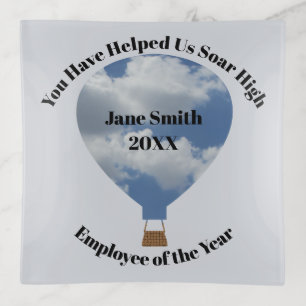 Employee of the Year Balloon Business Appreciation Trinket Tray