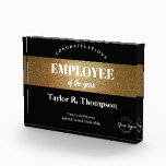 Employee Of the year Gold Black Custom logo Acrylic Award<br><div class="desc">Recognize your exceptional employees with the Employee of the Year Gold Black Custom Logo Award Photo Block. This personalized award is a symbol of your appreciation for their dedication and outstanding contributions. Employee Recognition: Show your appreciation for your outstanding employees by presenting them with this prestigious award. Gold and Black...</div>