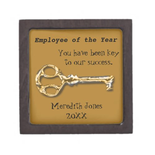 Employee of the Year Gold Key Worker Appreciation Gift Box
