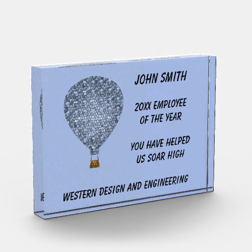 Employee of the Year Hot Air Balloon Recognition P Photo Block