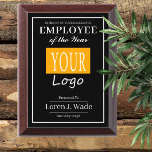Employee of the Year LOGO Award Photo Plaque
