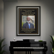 Employee Of The Year Photo Gold Award Custom 