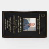 Employee Of The Year Photo Logo Gold Awards Banner | Zazzle